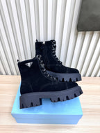 PRA Martin boots black suede 443667
