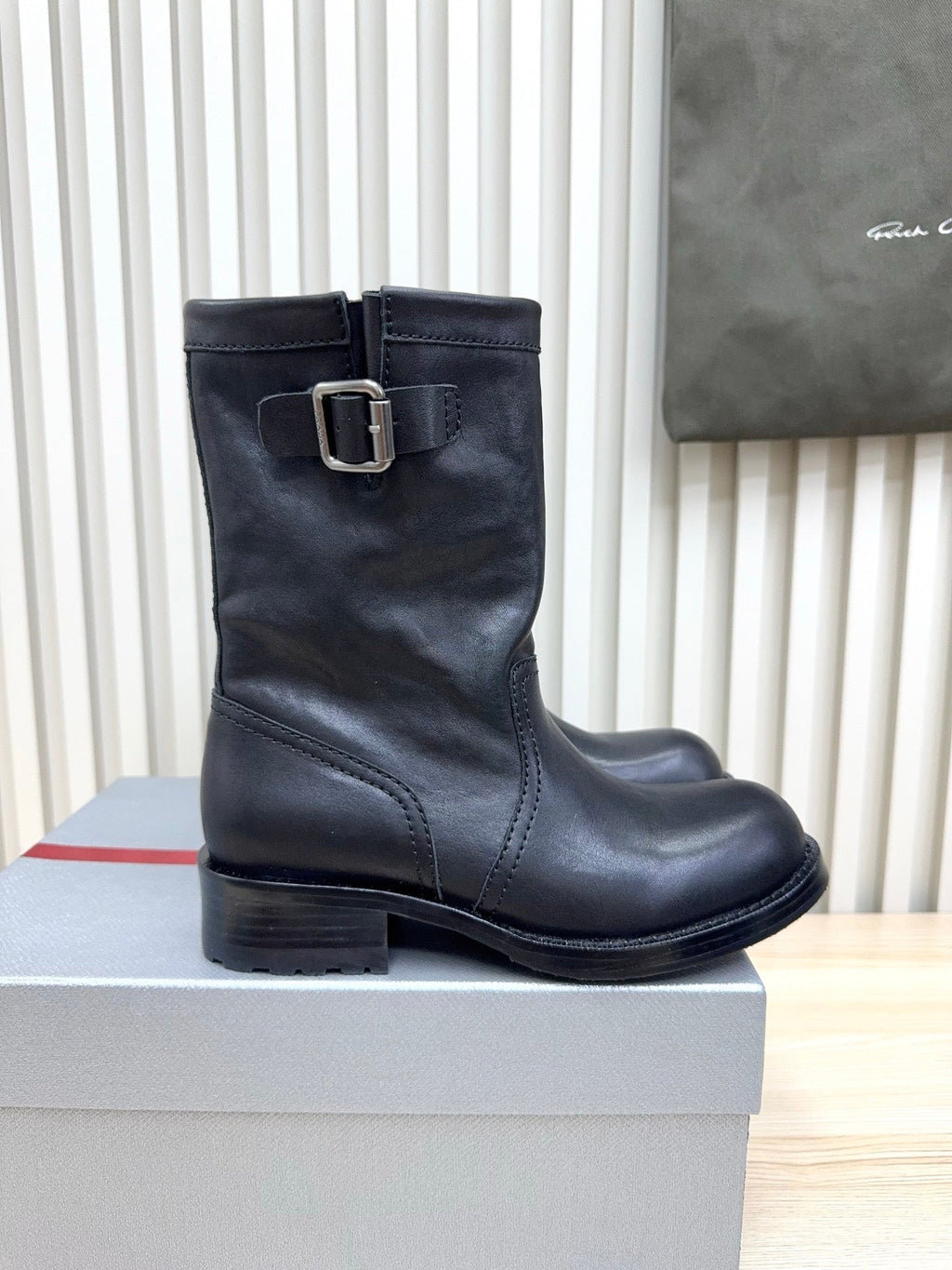 PRA Latest knight boots black sheepskin 443674