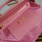PRA GALLERIA 28 BAG IN LIGHT PINK SAFFIANO LEATHER