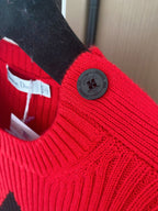 Dior 2025 Long-Sleeve Shirt Red mix Black Wool