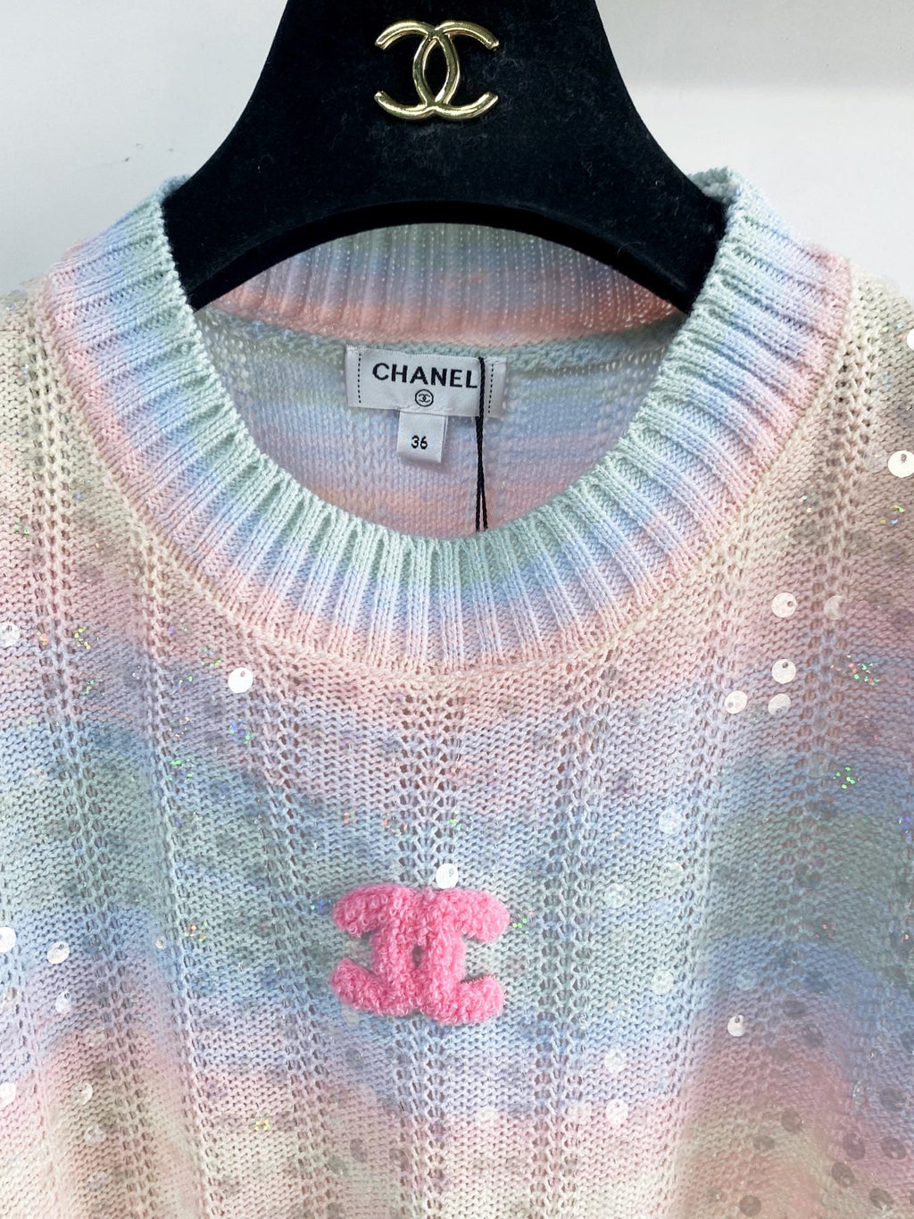 Chanel 2026 Short-sleeved Shirt Multicolor Cotton Nitrile