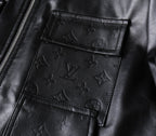LV BLACK LAMBSKIN SHIRT JACKET 238998