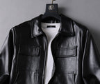 LV BLACK LAMBSKIN SHIRT JACKET 238998