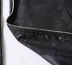 LV HOODED JACKET BLACK MIX WHITE MONOGRAM 239001