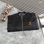 LV WINDBREAKER BLACK AND BROWN MONOGRAM 238972