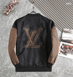 LV WINDBREAKER BLACK AND BROWN MONOGRAM 238972