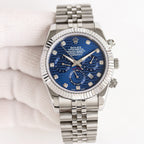 Rolex Daytona 41mm Silver Green Blue