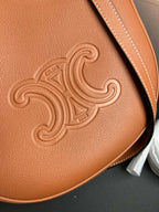 small heloise 23cm brown calfskin gold hardware