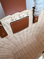 Celine Teen Couffin 32cm Wicker Brown Calfskin