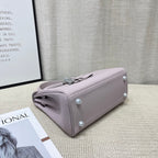 HM Kelly 25cm Mauve Pale Pink Togo Leather Silver Hardware