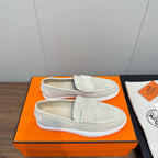 HM 25 Loafers White Cowhide 329171