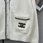 Celine 25 Cardigan White Wool 289190