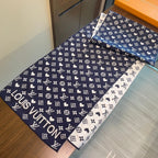 GAME ON SCARF 180 CM IN NAVY BLUE CASHMERE 394761
