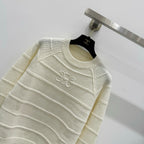 Celine 25 Sweater Ivory White Wool 286414
