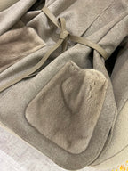 LP 25 Crew Neck Coat Light Gray Cashmere Fur 303966