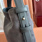 Gucci 2026 Beatrix Bag 35cm Gray Suede 277480