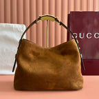 Gucci 2026 Beatrix Bag 35cm Brown Suede 277479