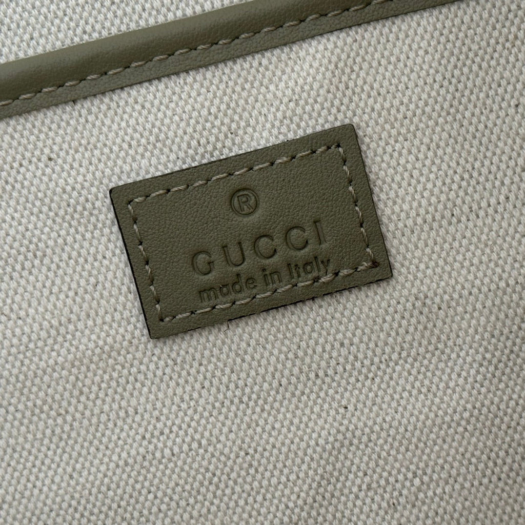 Gucci 2026 Half Horsebit Bag 38cm Green Suede Leather 277351