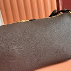 Gucci 2026 Half Horsebit Bag 31.5cm Brown Chocolate Cowhide 277449