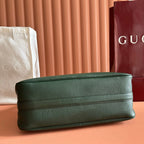 Gucci 2026 Half Horsebit Bag 31.5cm Green Cowhide 277268