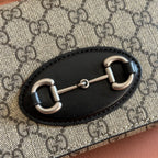 Gucci 2026 Horsebit 1955 Bag Black Ebony Canvas Leather 280964