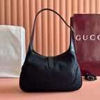 Gucci 2026 Jackie 1961 Shoulder Bag 28cm Black Canvas Leather