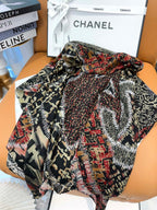 CC Square Scarf 140 CM In Colorful Silk 421294