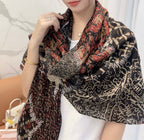 CC Square Scarf 140 CM In Colorful Silk 421294
