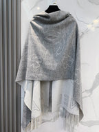 CC Scarf 200 CM In Grey Mix White Cashmere 403830