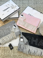 CC Scarf 200 CM In Grey Mix White Cashmere 403830