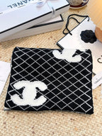 CC 25 Scarf 190cm Black White Wool 968580