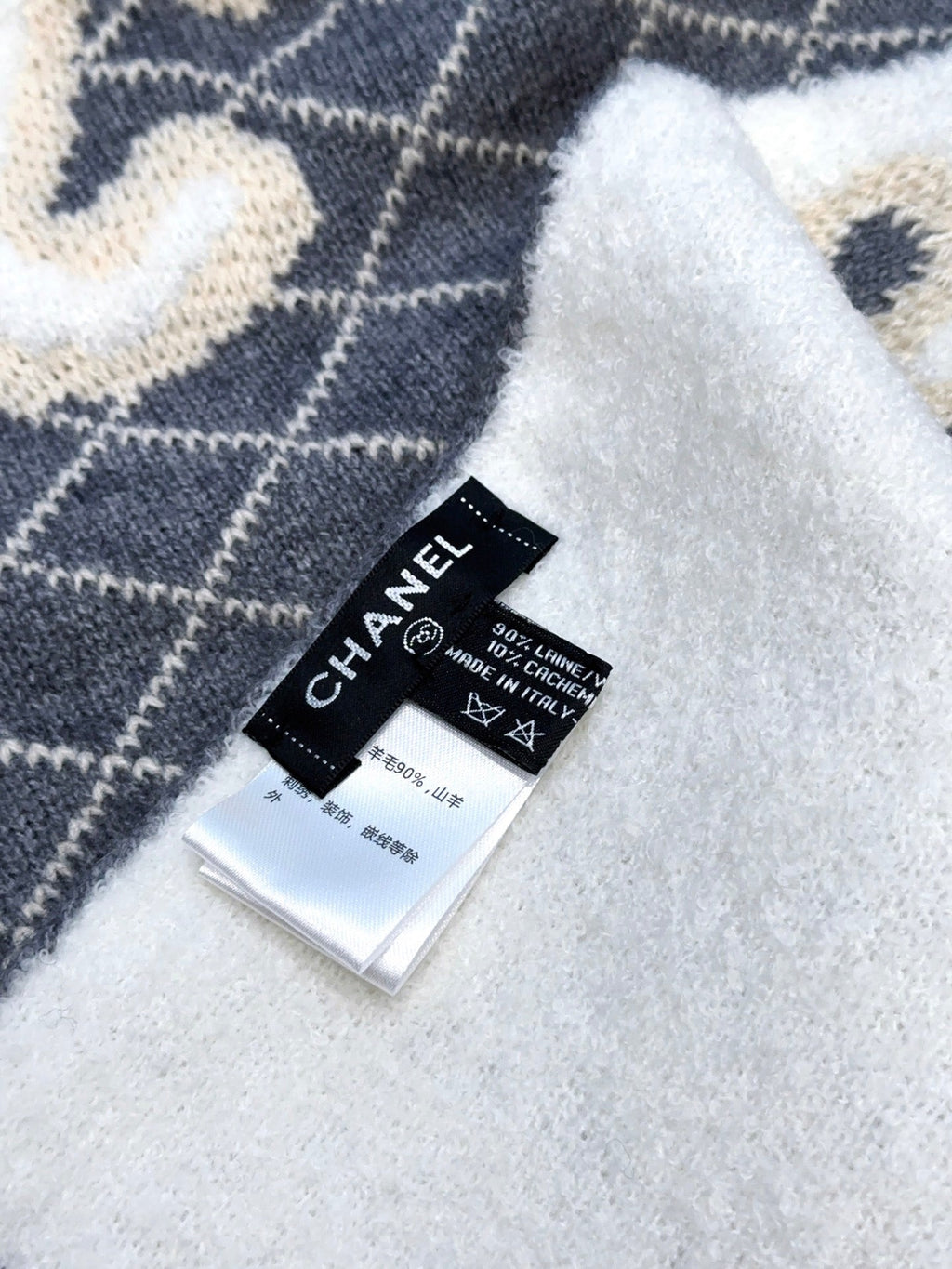 CC 25 Scarf 190cm Dark Blue Wool 968581