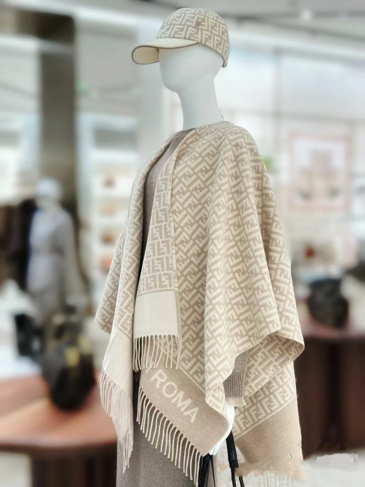 FF Limited  140CM Scarf Beige Cashmere 104161
