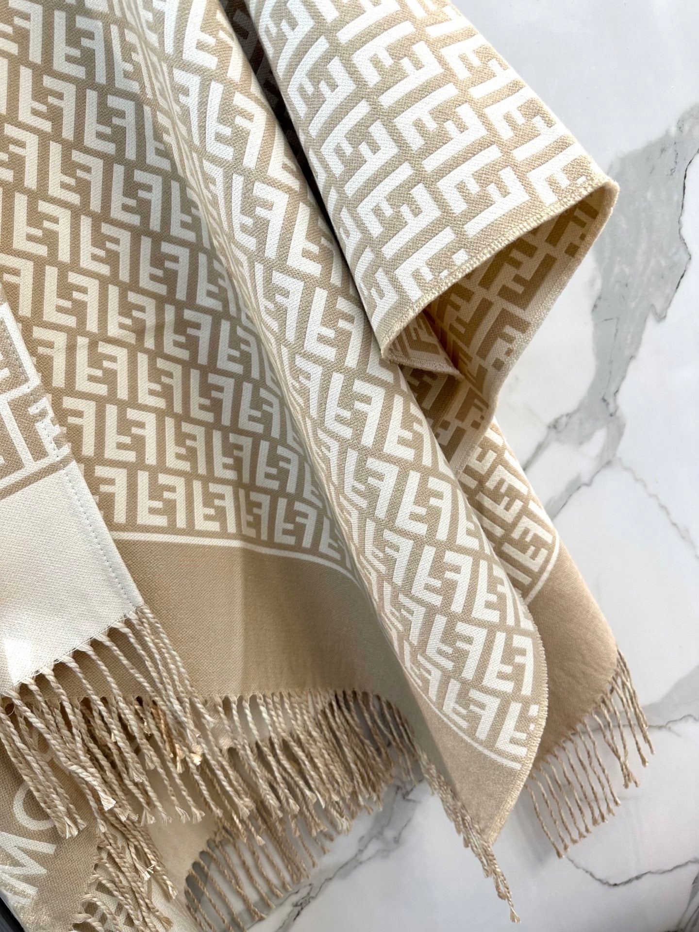 FF Limited  140CM Scarf Beige Cashmere 104161