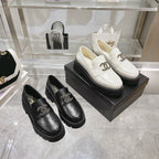 CC Moccasins Black Cowhide