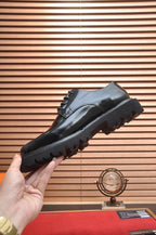 HM Men's Derby Shoe Black Patent Leather 124304