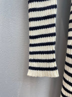 CD 25 Striped Sweater Dress Wool Mix Cotton