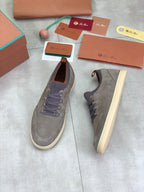 LP SOHO WALK TRAINERS IN LIGHT GRAY SUEDE