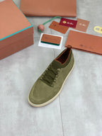 LP SOHO WALK TRAINERS IN OLIVE SUEDE