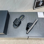 CC 25 Espadrilles Sandal Quilted Calfskin
