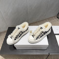 CD 26 Classic Sneaker Black Beige Fabric Wool Jacquard 614451