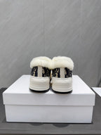 CD 26 Classic Sneaker Black Beige Fabric Wool Jacquard 614451