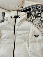 Prada 25 Short Jacket White Down Polyester 317485