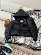 Prada 25 Short Jacket Black Down Polyester 317484