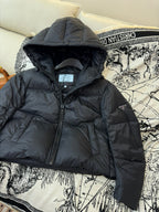 Prada 25 Short Jacket Black Down Polyester 317484