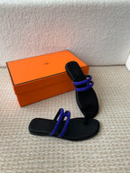 GEORGIA SANDALS BLACK MIX ADMIRAL CALFSKIN