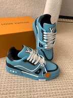 LV Trainer Sneaker Blue Cowhide
