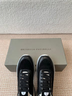CL 25C Brunello Cucinelli Black Sneaker Suede 298884