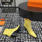 HM Vegas Ankle Boot 75mm Yellow Cowhide 952374