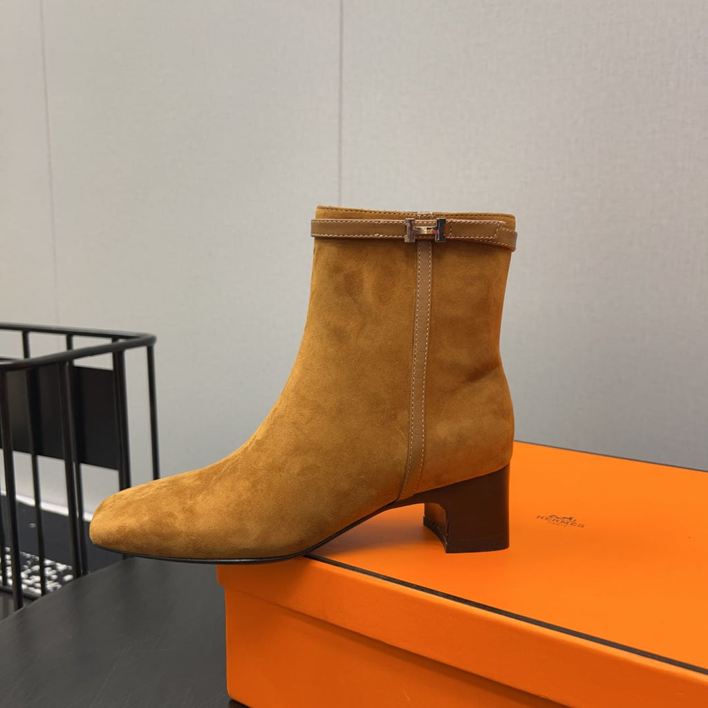 HM Botines ImpÃ©rial 50mm Caramel Suede  952394
